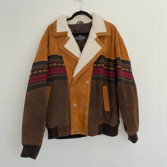 Vintage Jackets & Blazers - Leather Patchwork Jacket